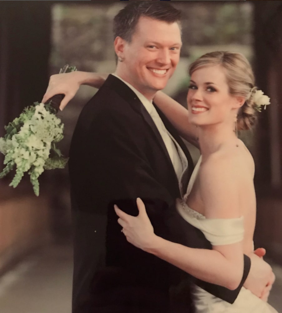 Actor Abigail Hawk and her real-life husband Bryan Spies