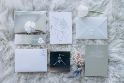 black and white wedding invites timeless and cool
