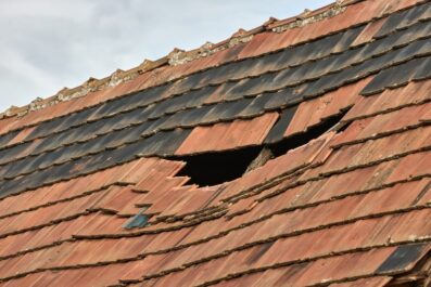 how to fix a large hole in your roof