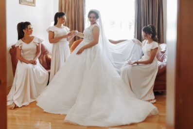 when should you start shopping for wedding outfits for you your bridesmaids and your mom